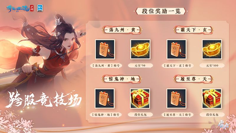 倩女手游全新跨服竞技场开启,5种对战模式自由匹配段位pk! 倩女手游全新跨服竞技场开启,5种对战模式自由匹配段位pk!