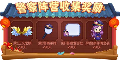 警察阵营碎片(14张)收集奖励