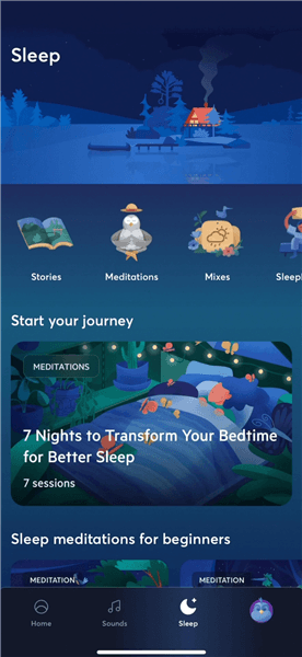 睡眠与瑜伽之声app使用教程配图1