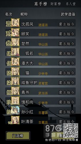 放置江湖古墓派隐藏师傅