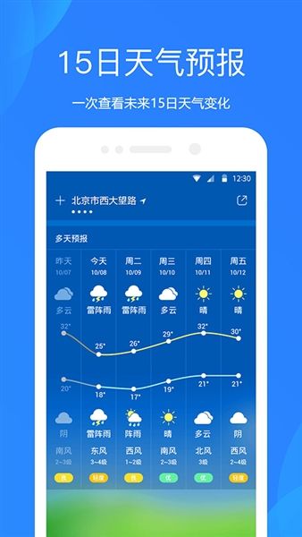 天气预报大字版app宣传图