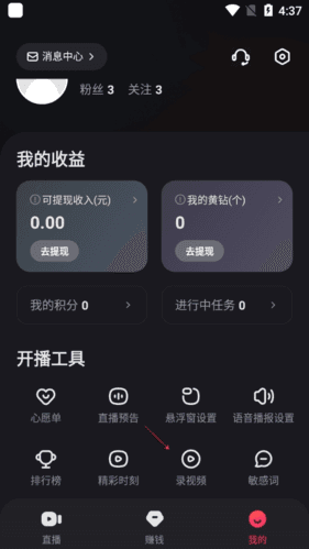 快手直播伴侣怎么录屏2
