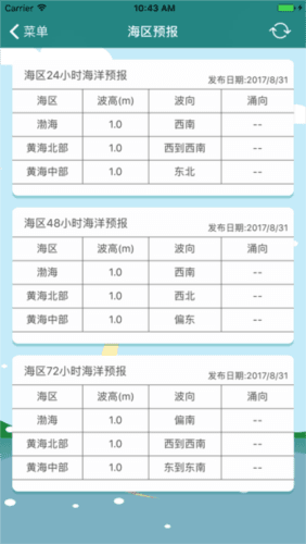 北海区海洋预报APP宣传图