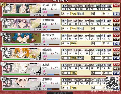 刀剑乱舞6-2配置2