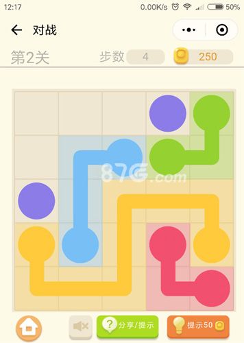 微信连连线新手2第2关通关方法