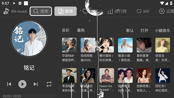 星河music音乐TV如何导入歌单配图1