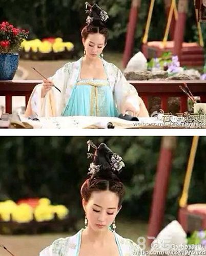 武媚娘传奇网友截图对比,所有镜头都被降低了身段