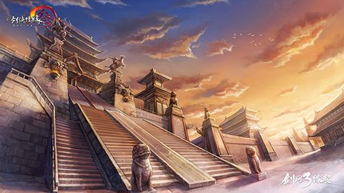 天策场景原画-秦王殿