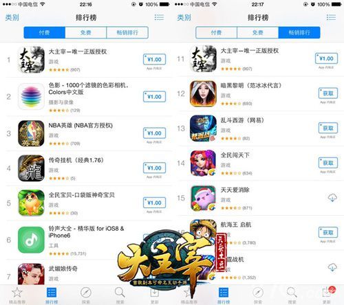 《大主宰》上线首次全面飘红2