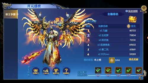 首测中玩家【九幽】夺得帝王之位,独享至尊特权
