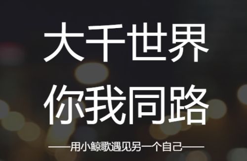 小鲸歌软件宣传图