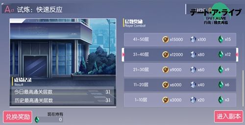 《约战:精灵再临》无尽回廊副本页面