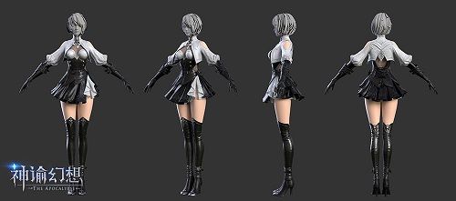 女角色白模展示