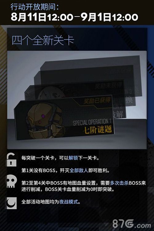 少女前线夏活关卡介绍