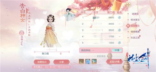 一起告白,助力女神夺魁首