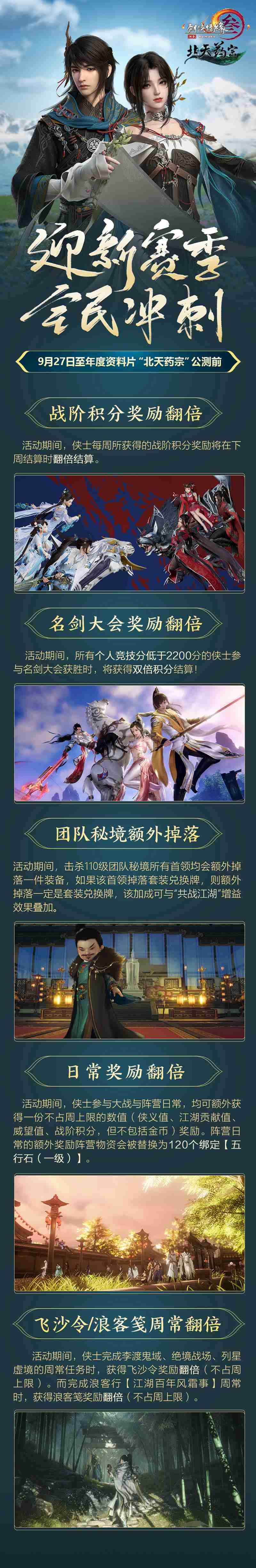 预创建今日开启 《剑网3》“北天药宗”预热活动登场 预创建今日开启 《剑网3》“北天药宗”预热活动登场