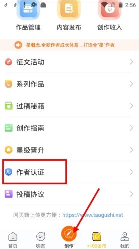 淘故事怎么作者认证1