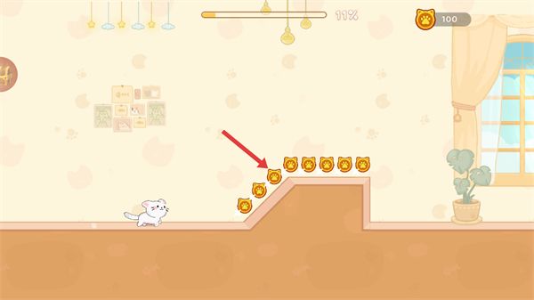 猫猫冲呀收集金币教程配图1