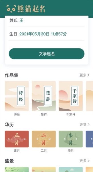 熊猫起名app宣传图