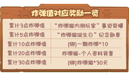 个人炸弹值对应奖励