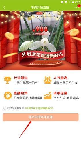 兰花交易网怎么开直播11