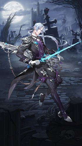 颜值破表的养眼立绘《苍之纪元》精美原画赏析 死亡执事-亚巴顿