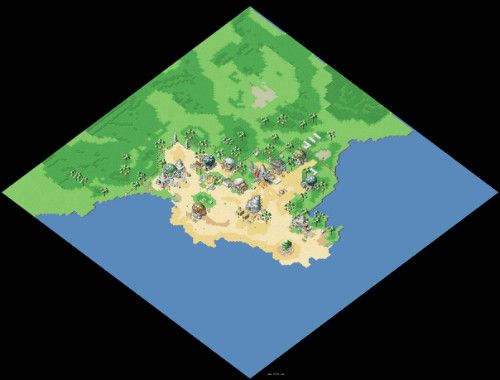 (石器时代玛丽娜斯渔村全图)