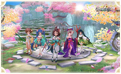 桃花妹子大合影
