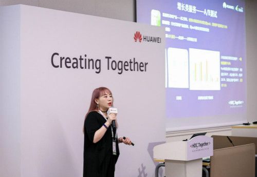 (靠谱网络CEO林榕女士发表分享演讲)