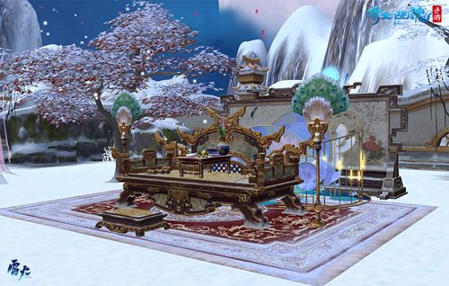 (家园装饰物新雪景)