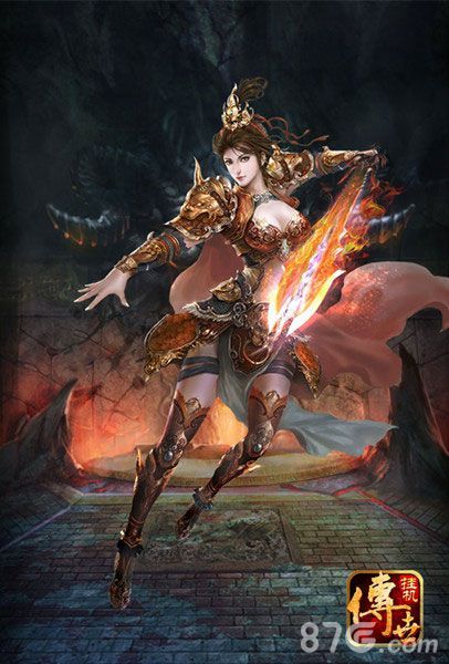 《传世挂机版》女战士