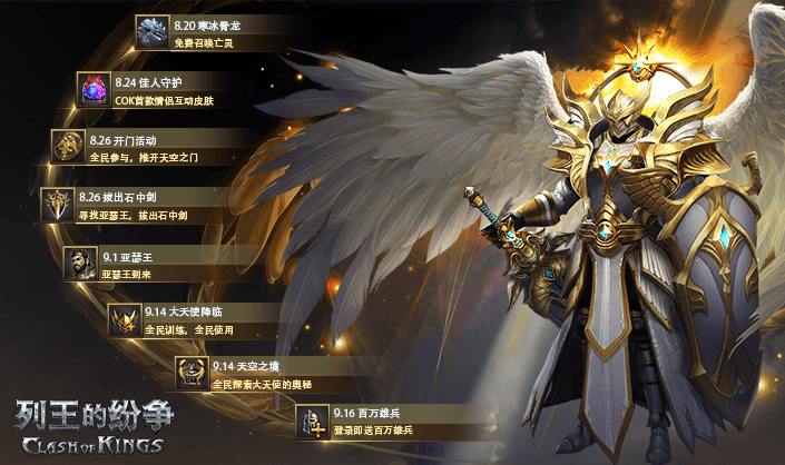 《COK》天空之境即将开启,和你的英雄前往寻觅大天使兵种! 《COK》天空之境即将开启,和你的英雄前往寻觅大天使兵种!