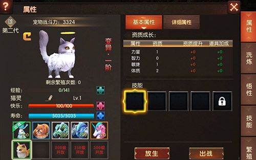第二代变异一阶猫灵