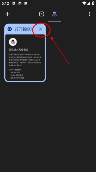 谷歌浏览器app怎么关闭无痕浏览功能 google浏览器23
