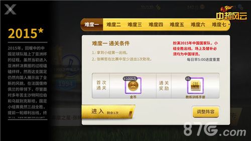 《中超风云》征途系统之列传