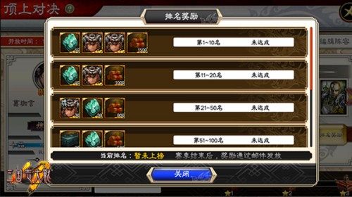 △排名靠前的玩家 将获得“顶上对决”奖励
