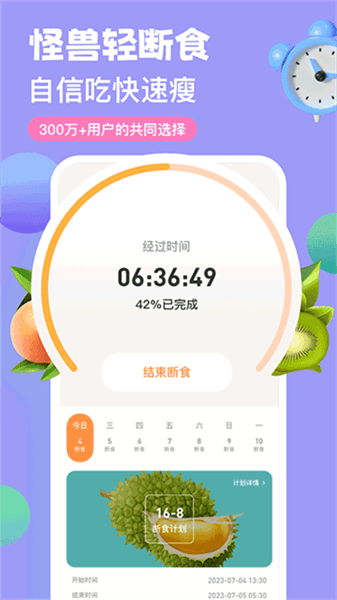 怪兽轻断食宣传图