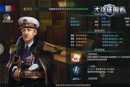 大洋征服者技能详情