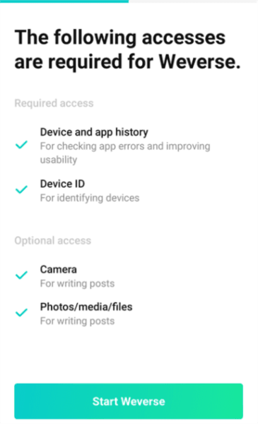 weverse最新版本下载 怎么注册账号配图1