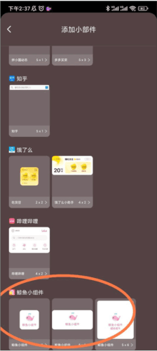 鲸鱼小组件怎么自定义图标2