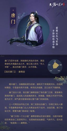 天涯明月刀手游唐门图片
