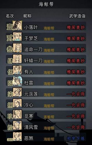 放置江湖海鲸帮前置