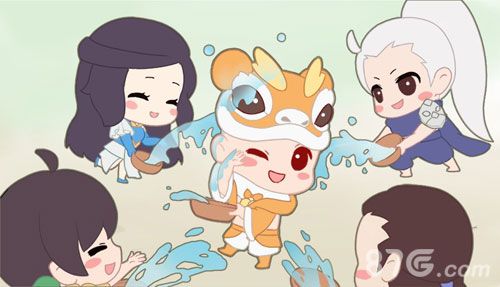 泼水节上齐闹腾,傣族风俗乐趣足
