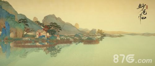 烟雨蒙蒙,水畔人家