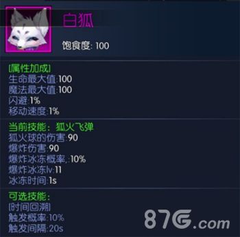 阿拉德之怒宠物白狐