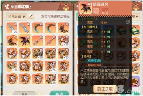 梦想新大陆装备暗裔迷灵