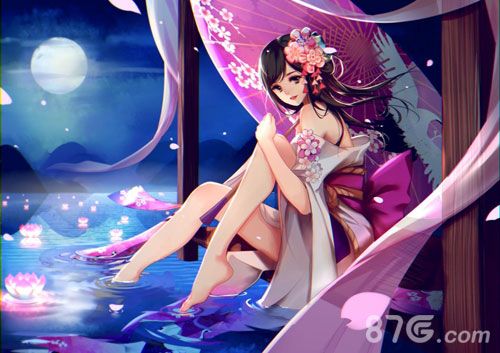 清泉濯足不煞风景,回眸一笑秀丽自生