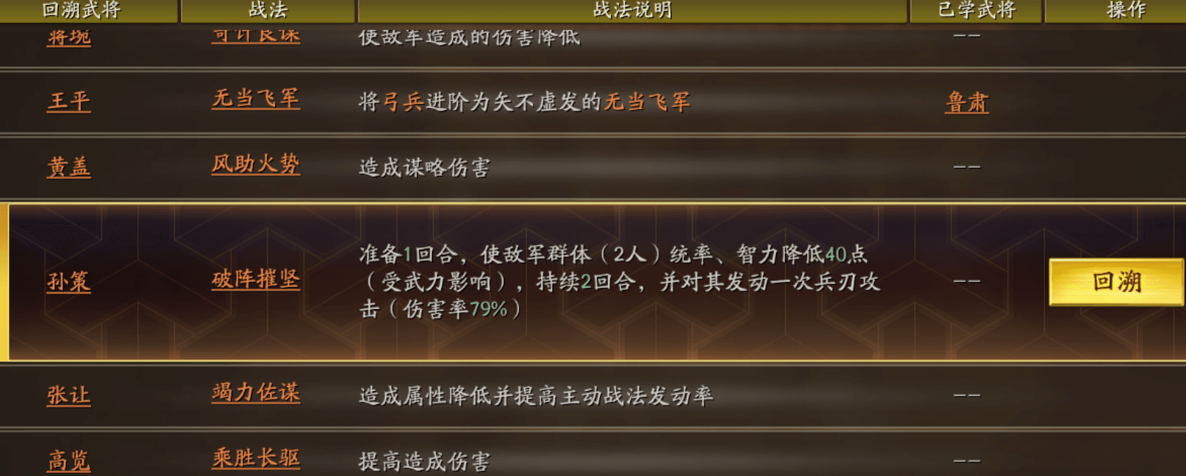 三国志战略版回溯武将怎么选 三国志战略版回溯武将怎么选