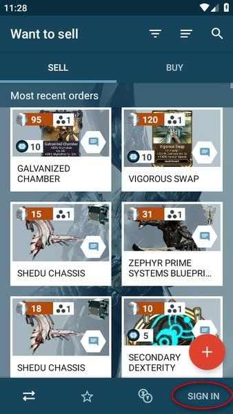 warframe market app 怎么设置中文配图1