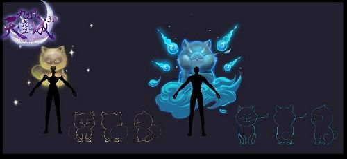 (此为元神猫咪和元神狗狗的概念图)